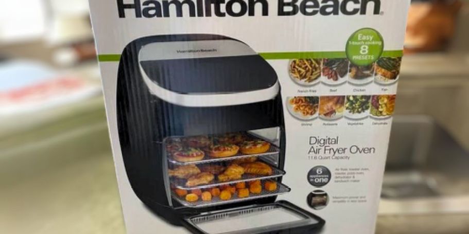 Hamilton Beach LARGE 11-Liter Air Fryer w/ Rotisserie & Rotating Basket $32.84 (Reg. $94)