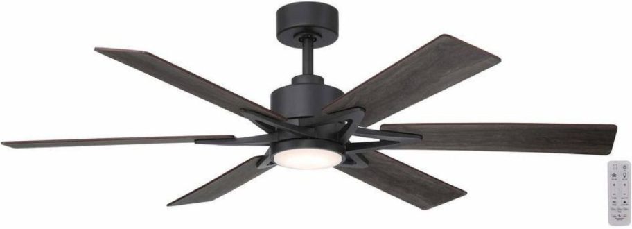 Home Decorators Collection Intervale Ceiling Fan w/ Adjustable White LED & Remote Included 