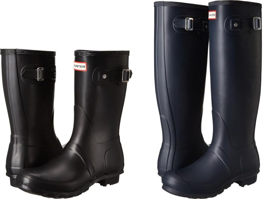 Stock images of shoet and Tall Hunter Boots