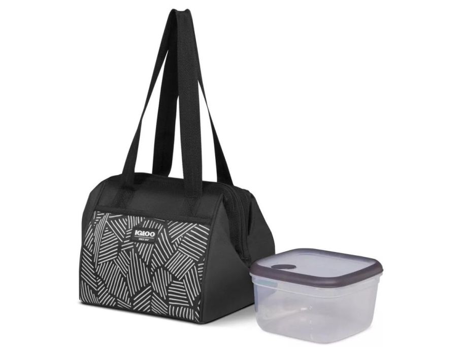 Igloo Print Essentials Leftover Lunch Bag w/ Pack In stock image