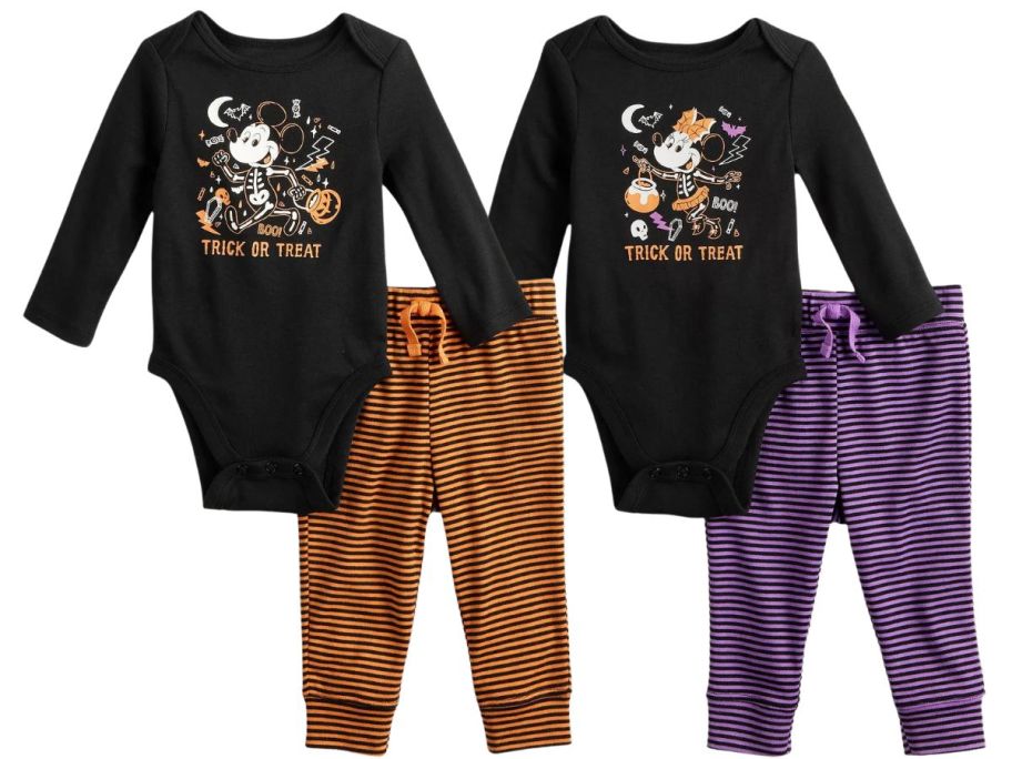 Jumping Bean Disney's Mickey & Minnie Baby Halloween Set