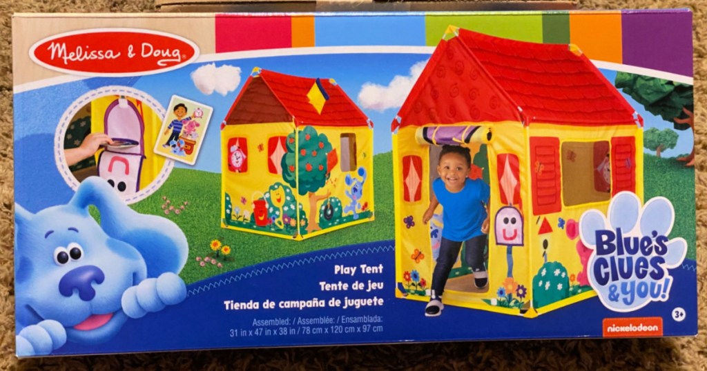 box containing Melissa Doug Blues Clues Tent