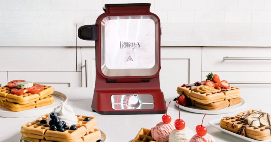 Ninja Vertical Nonstick Belgian Waffle Maker from $49.98 Shipped ($90 Value!)