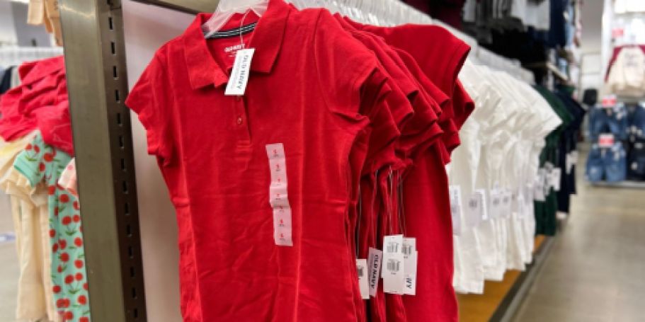 50% Off Old Navy School Uniforms | Polo Shirts JUST $5!