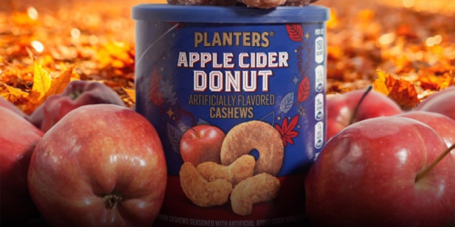 Planters Apple Cider Donut Cashews 12.5oz Can Only $7 on Amazon