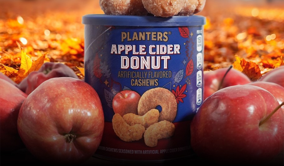 Planters Apple Cider Donut Cashews 12.5oz Can Only $5.99 on Amazon