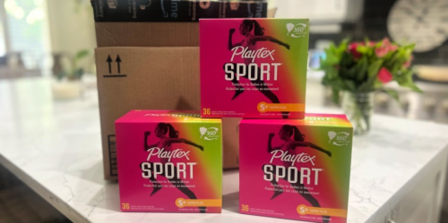 Playtex Sport Tampons 36-Count Box Only $4.50 Shipped on Amazon (Reg. $12)