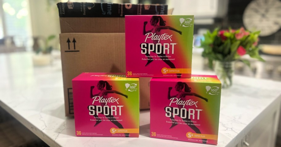 Playtex Sport Tampons 36-Count Box Only $4.50 Shipped on Amazon (Reg. $12)