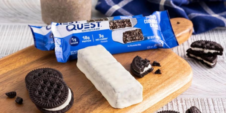 Quest Cookies & Cream Protein Bars 12-Pack Only $16.56 on Amazon (Reg. $30)