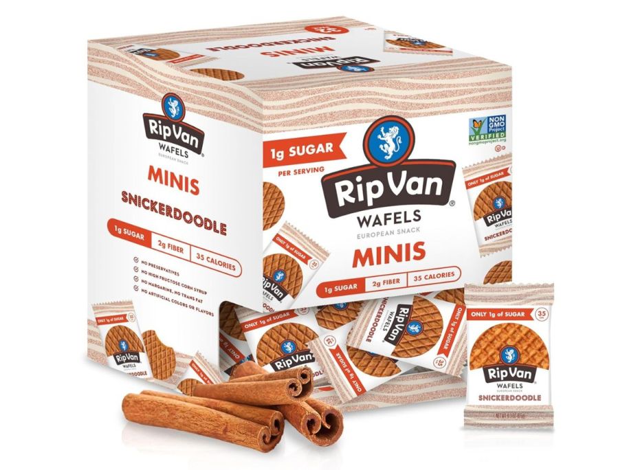 Rip Van Wafels Snickerdoodle Mini Stroopwafels 32-Pack stock image