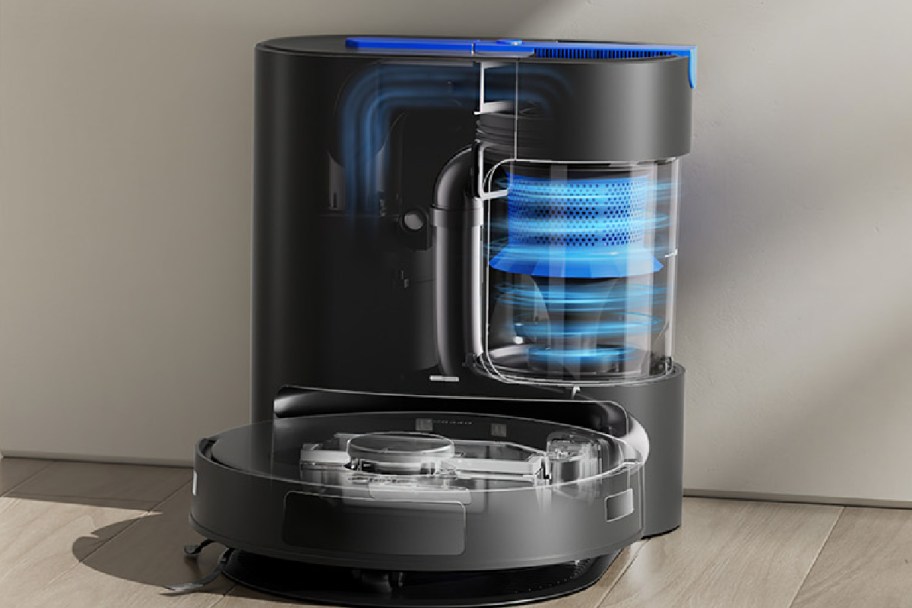 Robo vacuum displayed on the floor