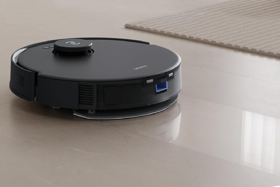 Robo vacuum mopping showcased on the floor