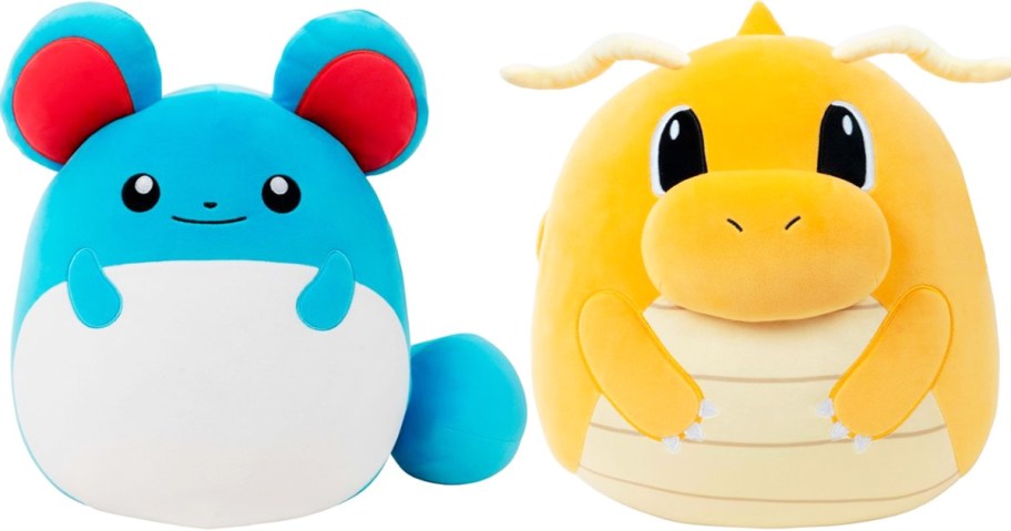 stock image of two pokemon squishmallows