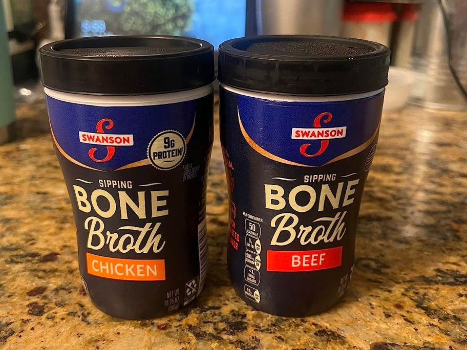 2 Swanson Sipping Bone Broth cups