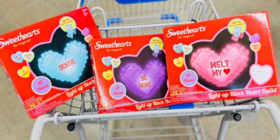 NEW Valentine’s Items at Five Below – Sweethearts Light Up Blocks, Blankets, Socks, & More!