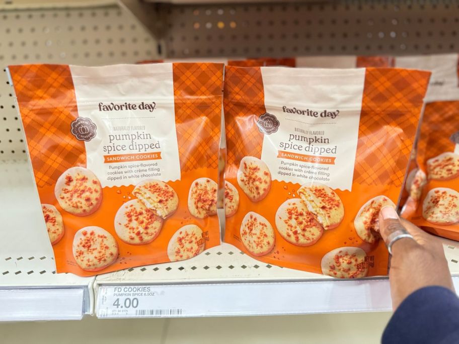 Target Favorite Day Pumpkin Spice Dipped Sandwich Cookies