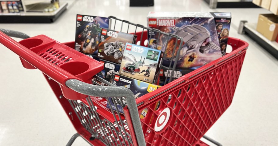 LEGO sets in cart at Target