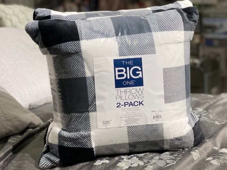 A pack of the Big One Plush Throw Pillows