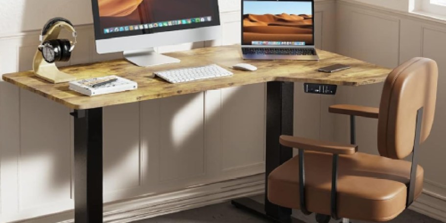 Up to 65% Off Electric Height Adjustable Standing Desks + Free Shipping for Prime Members