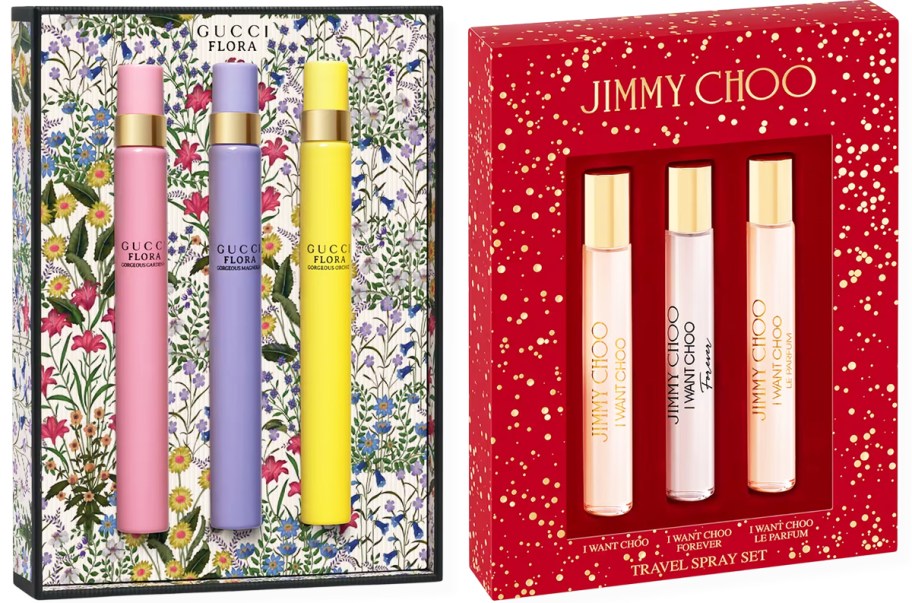 Gucci and Jimmy Choo fragrance gift sets