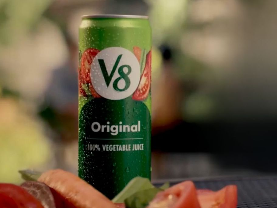 V8 Original 100% Vegetable Juice 24-Pack Only $9.84 Shipped on Amazon | Just 41¢ Each