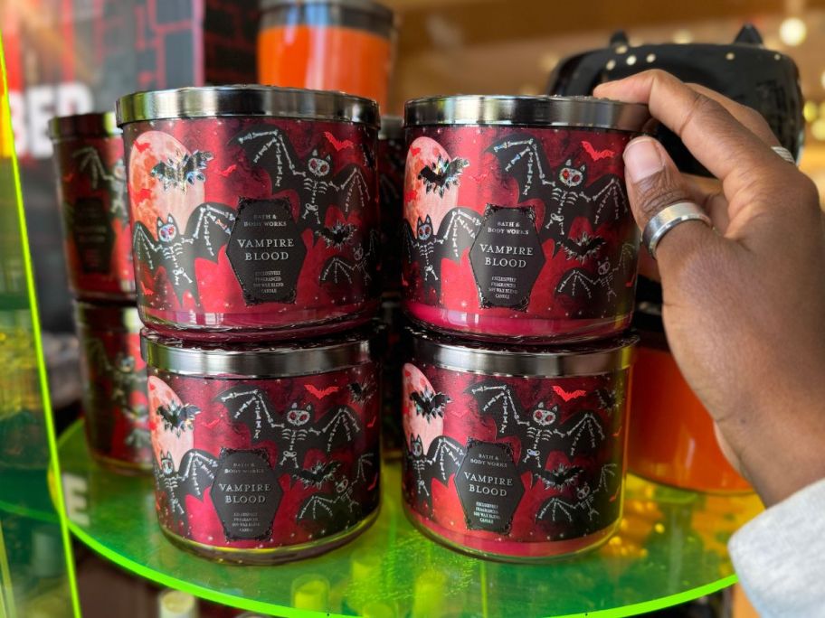 Bath & Body Works 3-Wick Candles in store