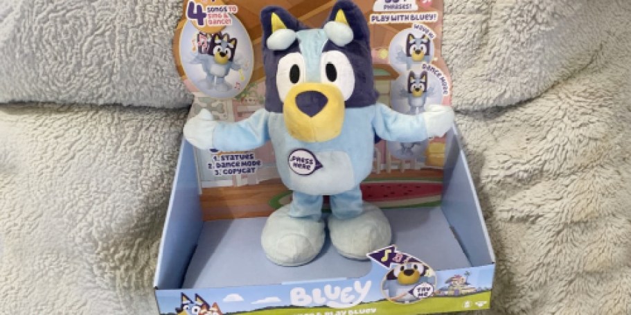 Bluey Dance & Play Plush Only $25 on Walmart.online (Reg. $50)