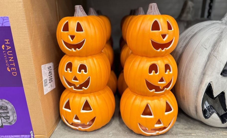 ceramic jack o lantern pumpkin stacks