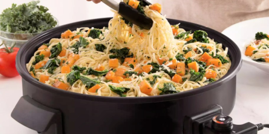 Dash Family Size Electric Skillet w/ Cover Just $20 on Kohls.online (Reg. $50)