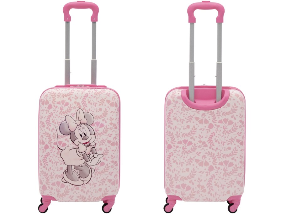 minnie mouse floral carry on