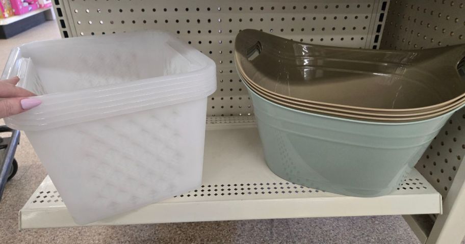 dollar tree baskets in store