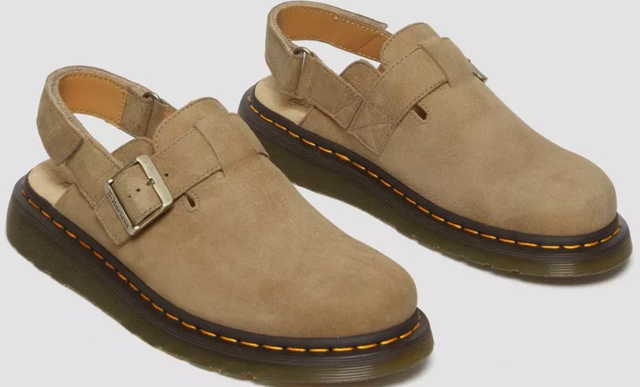 tan dr marten mules 