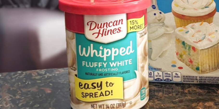 Duncan Hines Whipped Fluffy White Frosting 8-Pack Only $6.67 Shipped on Amazon (Just 74¢ Each!)