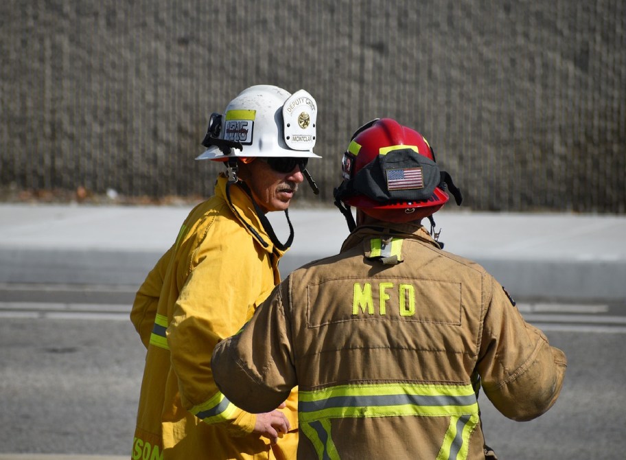 A pair of firemen or first responders