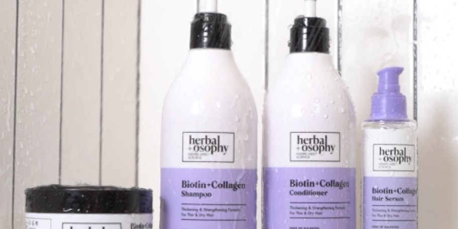 Herbalosophy Biotin + Collagen Shampoo & Conditioner Set Only $12 Shipped on Amazon