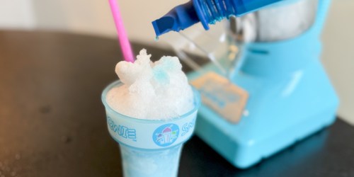 Little Snowie Shaved Ice Machine Bundle from $109.98 Shipped (EVERYTHING You Need for Snow Cones– Just Add the Ice!)