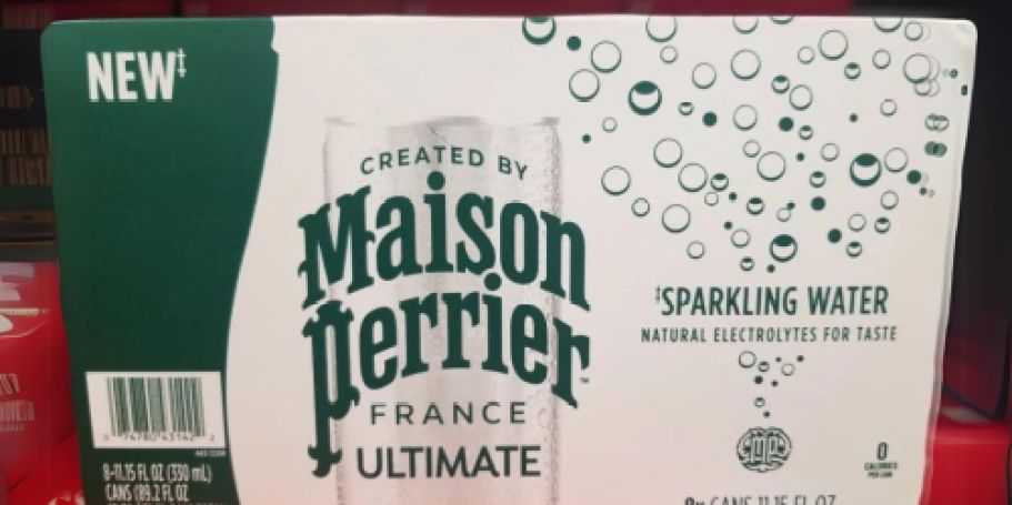 Perrier Sparkling Water 24-Pack Just $11.37 Shipped on Amazon (Only 42¢ Per Can)