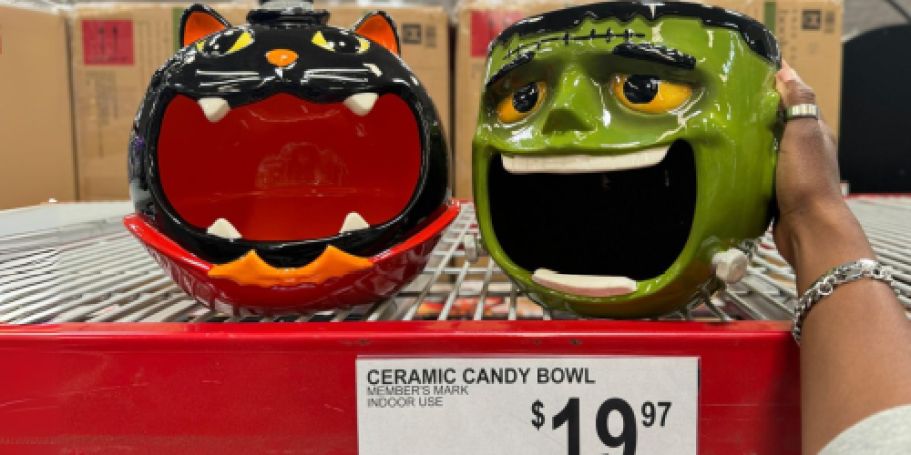 Sam’s Club Halloween Decor Available Now | Candy Bowls, Disney Village Set, Talking Skeletons & More