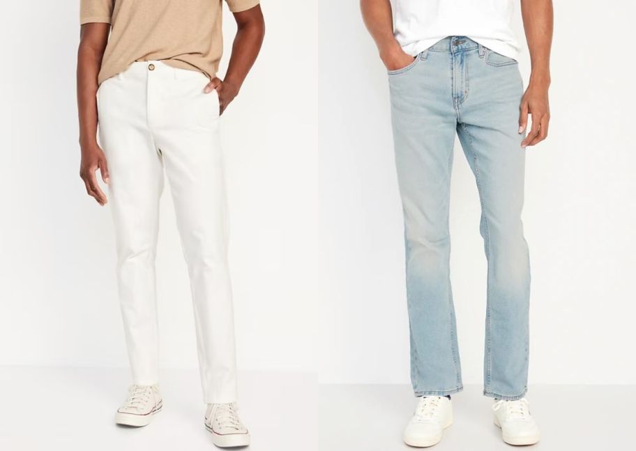 two male models in old navy jeans