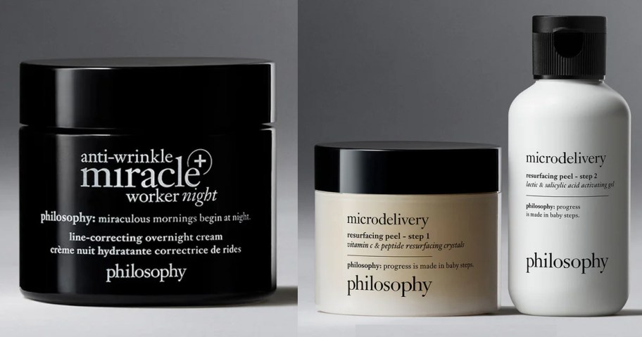 philosophy moisturizer and peel kit 