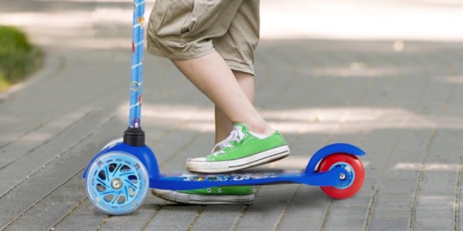 Kids Light-Up Scooters Just $18.99 Shipped on Kohls.online (Reg. $30) | Sonic, Barbie, & Bluey