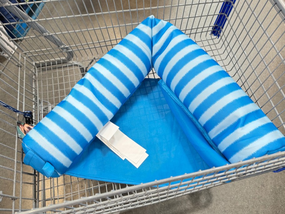 sams club float inside of shopping cart