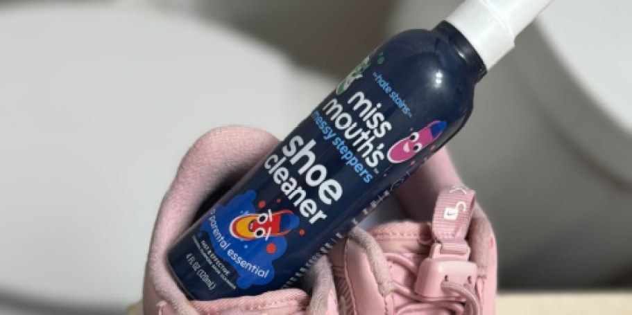 Miss Mouth’s Messy Steppers Shoe Cleaner Spray Just $5.44 Shipped for Amazon Prime Members