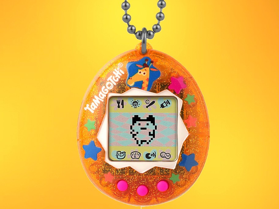 orange giraffe tamagotchi 