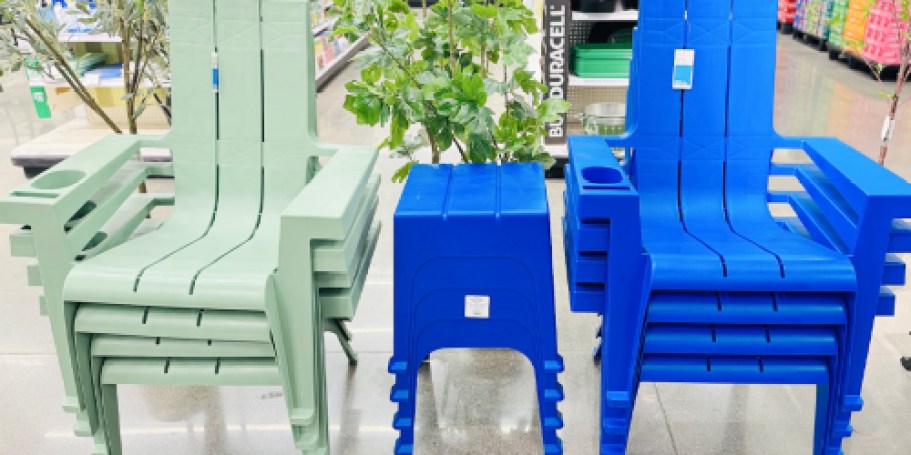 Stackable Adirondack Chairs w/ Cupholders Only $20 at Target