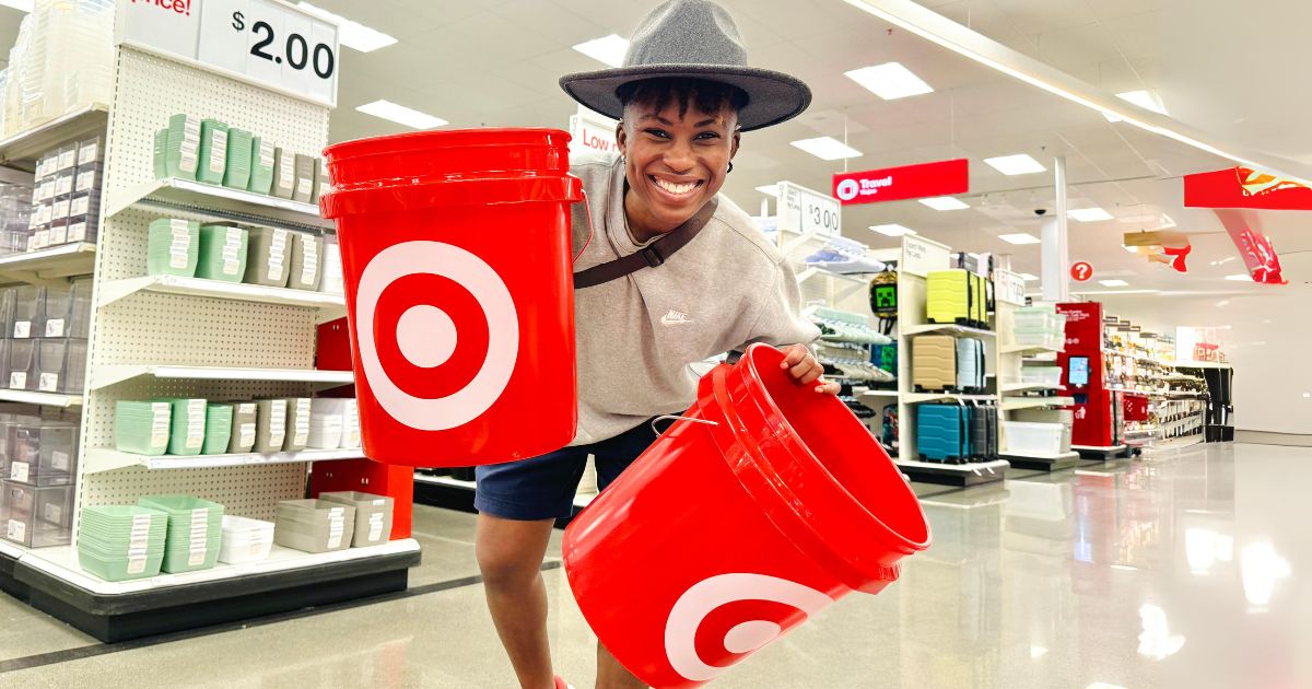 Reusable 5-Gallon Target Bucket Just $3.99 (Fun Easter Basket for Any Target Fan!)