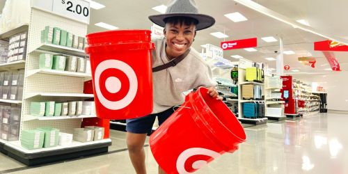 Reusable 5-Gallon Target Bucket Just $3.99 (Fun Easter Basket for Any Target Fan!)