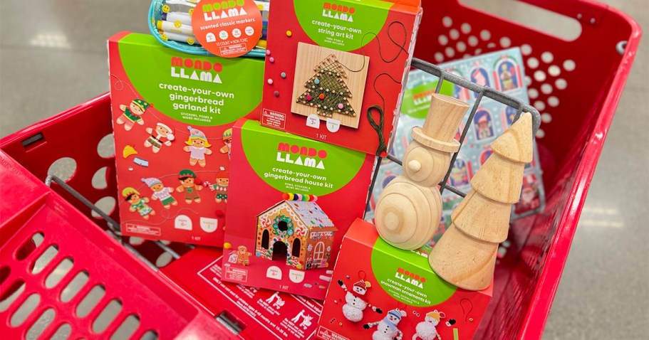 Mondo Llama Christmas Craft Kits from $5 on Target.online