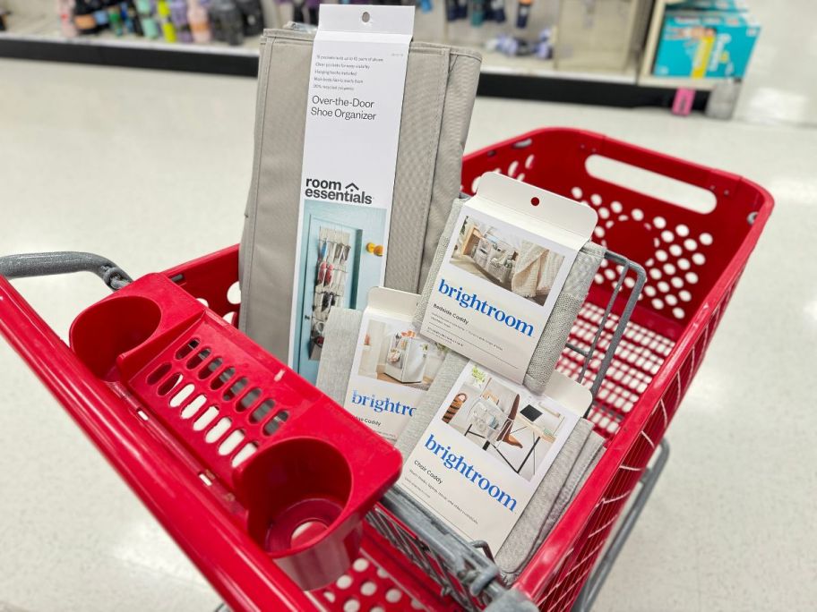 storage caddies at target in cart