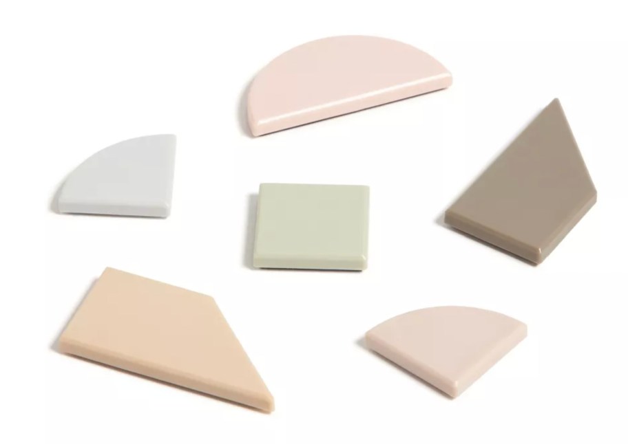 pastel tangram magnets